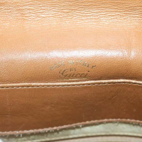GUCCI Micro GG Canvas Shoulder Bag Beige Brown Auth - Picture 6 of 16